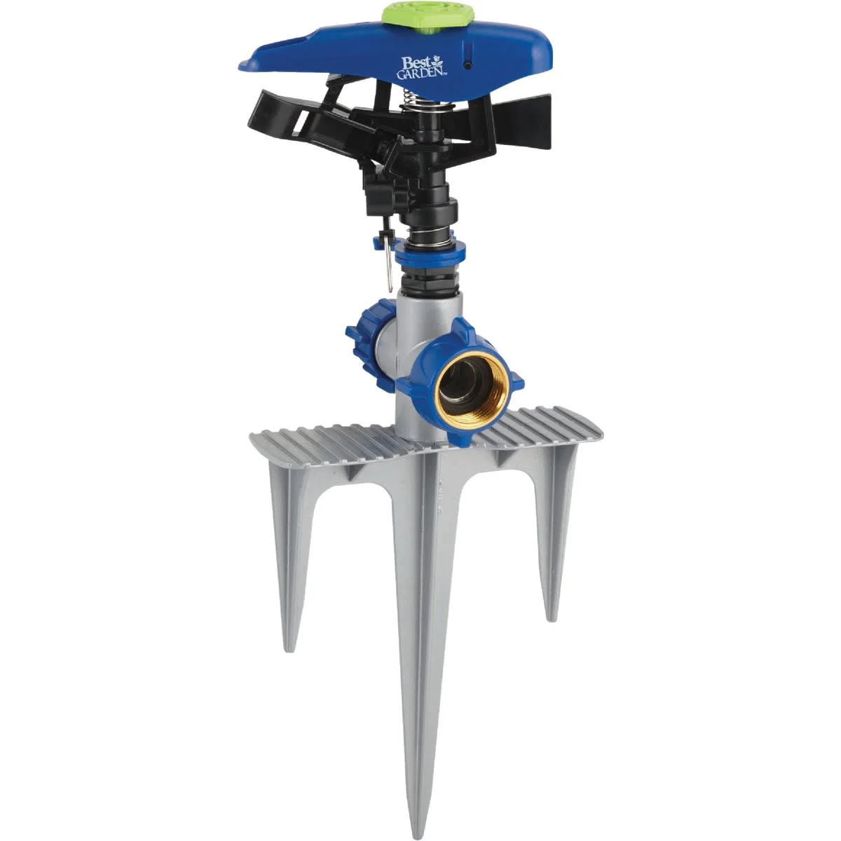 Reliable Garden Poly Metal Triple Spike Impulse Sprinkler 5 800 sq. ft. Recyclable