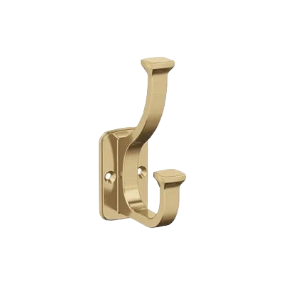 Smooth Amerock Alder Two Prong Champagne Bronze Wall Hook User-Friendly