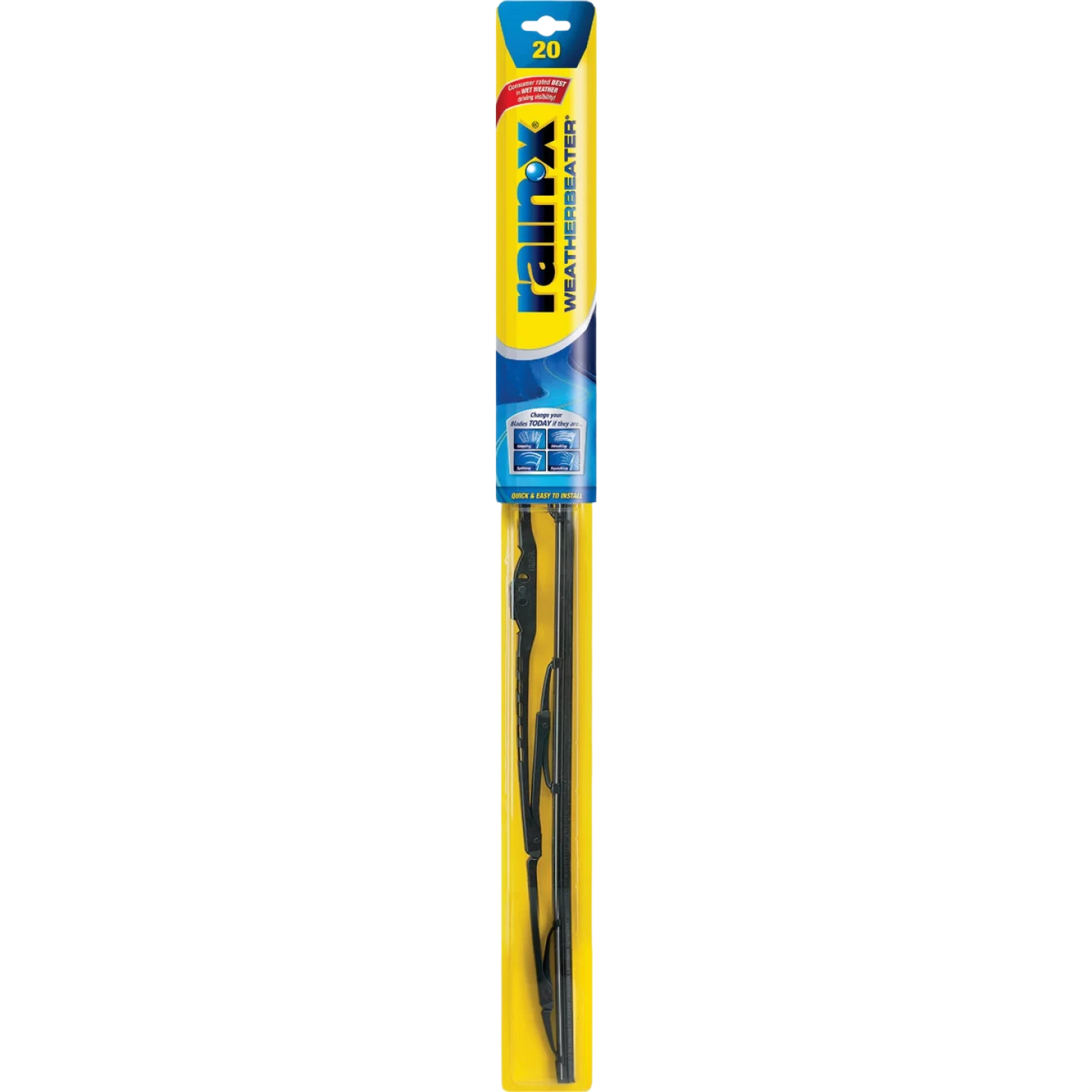 Artisan Rain-X Weatherbeater Wiper Blade 20 in. Reusable