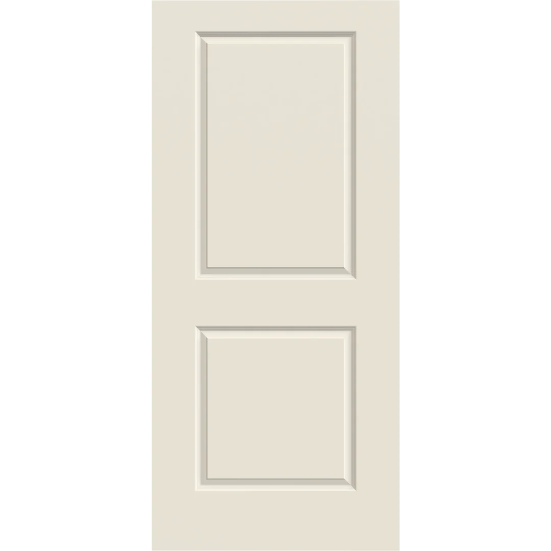 Enhanced Jeld-Wen 36 in. x 80 in. Carrara Primed 2-Panel Interior Slab Solid Core Door Excellent