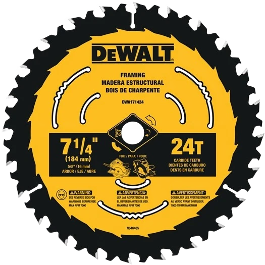 Reusable DEWALT 7-1 4 Circular Saw Blade Eco-Friendly