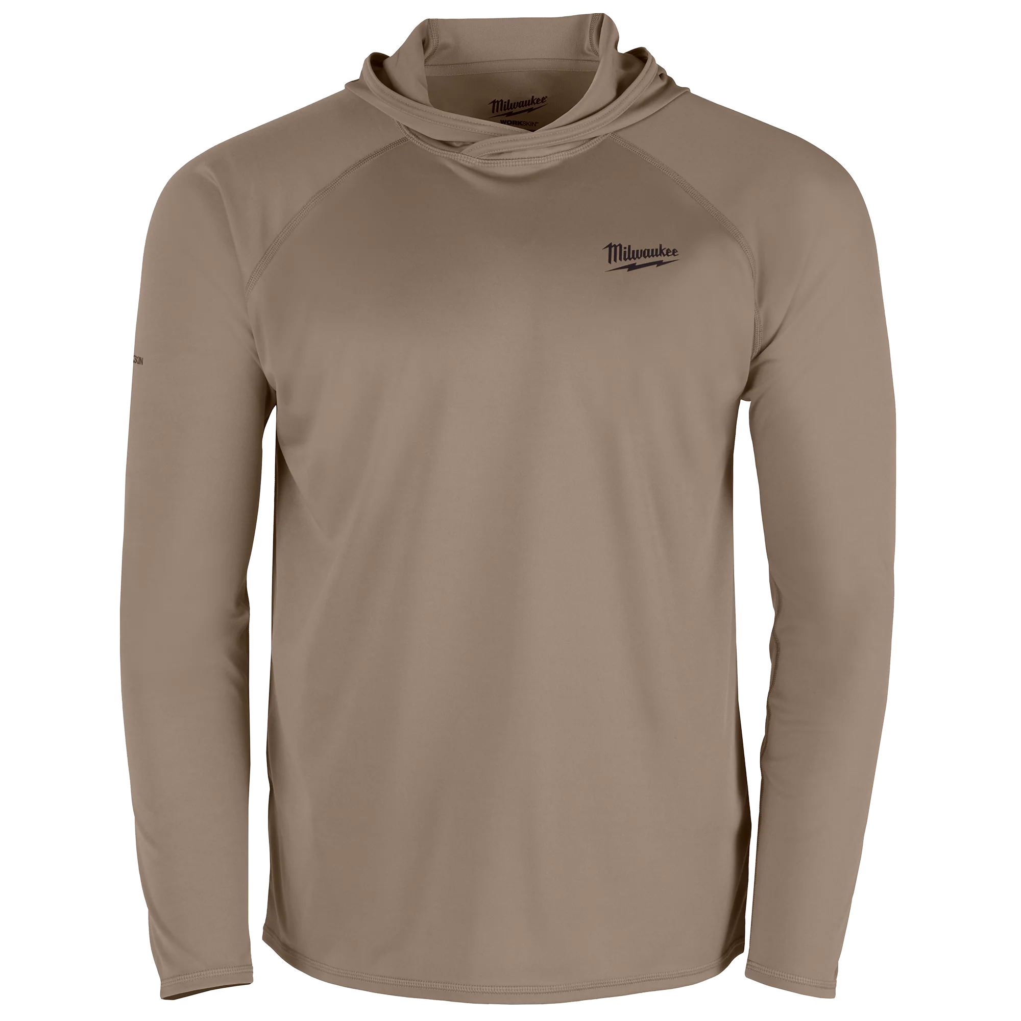 Top-Quality Milwaukee WORKSKIN™ Hooded Sun Shirt - SANDSTONE M Specialty