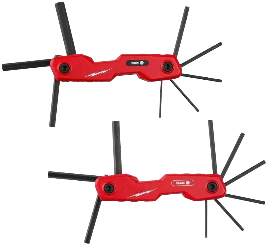 Prestigious Milwaukee 2PC 17-Key Folding Hex Key Sets - SAE Metric Innovative