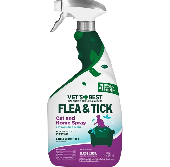 Selected Vet's Flea Tick Cat Home Spray Recyclable