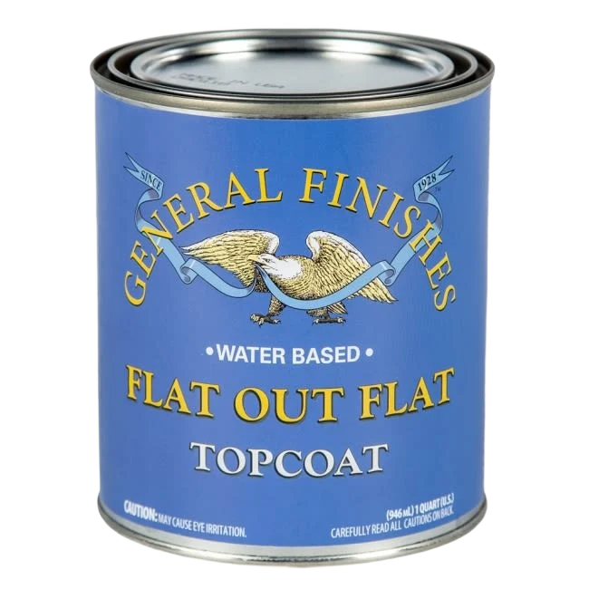 Smart General Finishes Flat Out Flat Water Based Topcoat Quart Proven