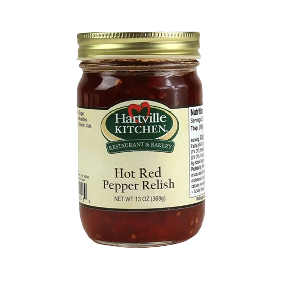 Green Hartville Kitchen Hot Pepper Relish 13 oz. Premium Material