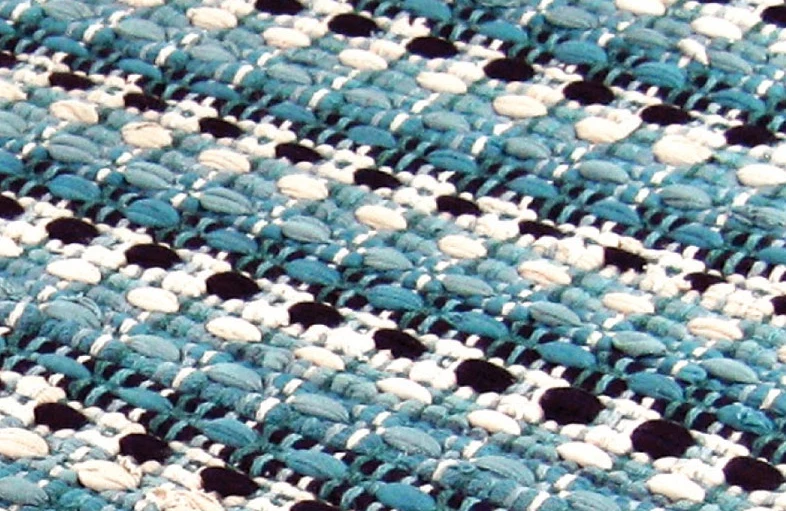 High-Performance Michaelian Home York Blue Rag Rug 30 x 50 in. Relaxed