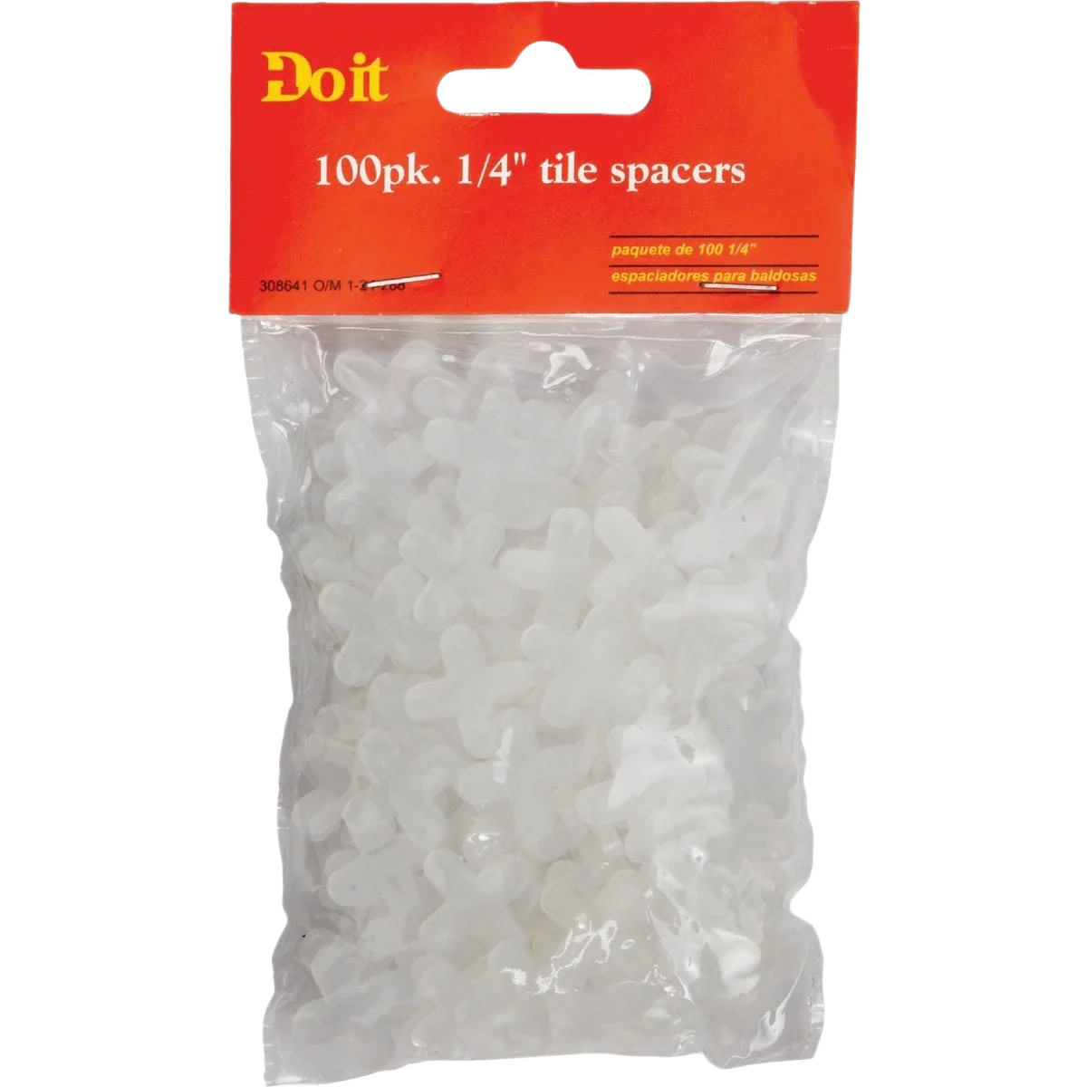Exceptional Do it 1 4 in. White Hard Tile Spacers 100-Pack Fine Crafted