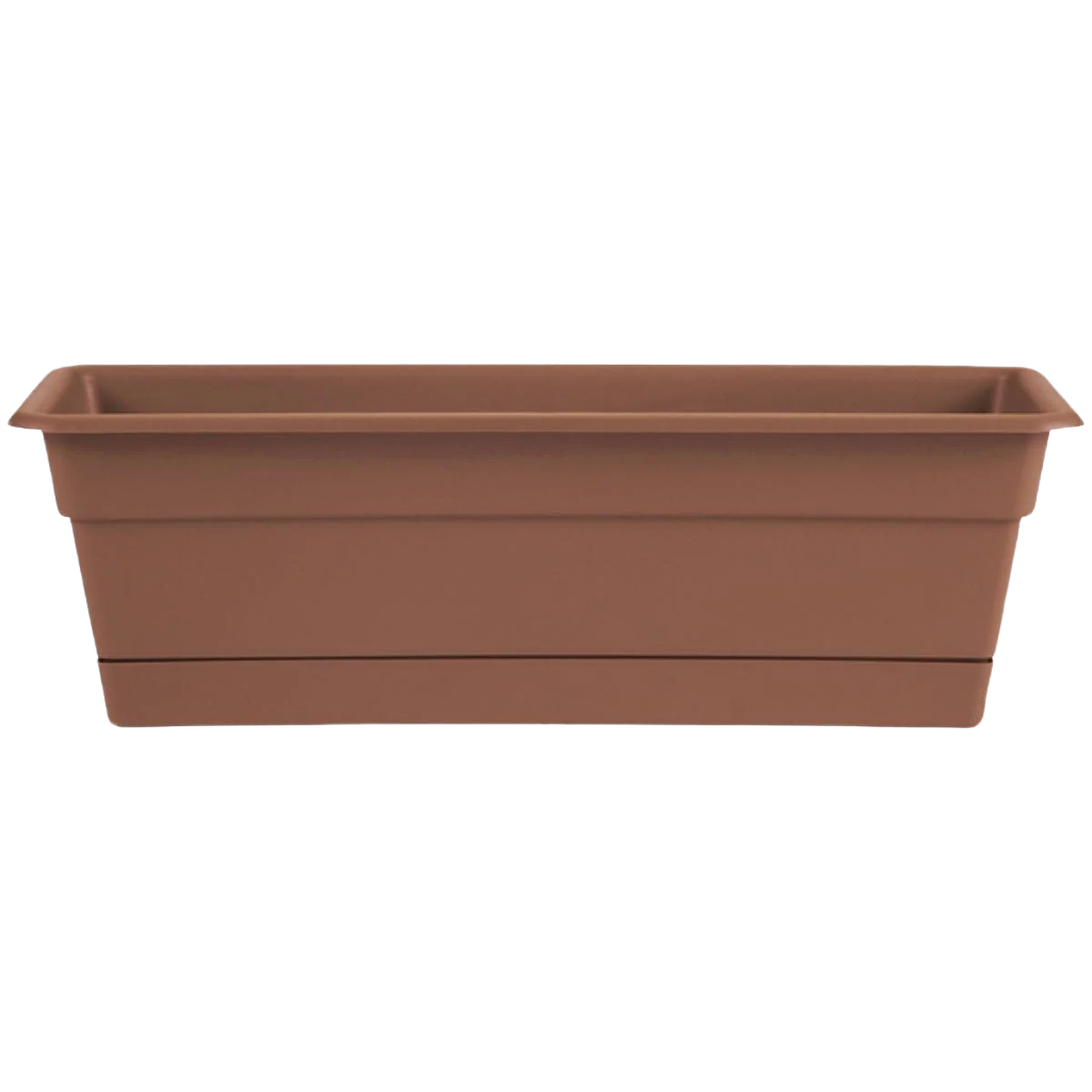 High-End Bloem Plastic Terra Cotta Window Flower Box 24 in. Minimalist