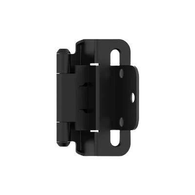 Efficient Amerock 3 8 Inset Self-Closing Partial Wrap Matte Black Cabinet Hinge Trusted