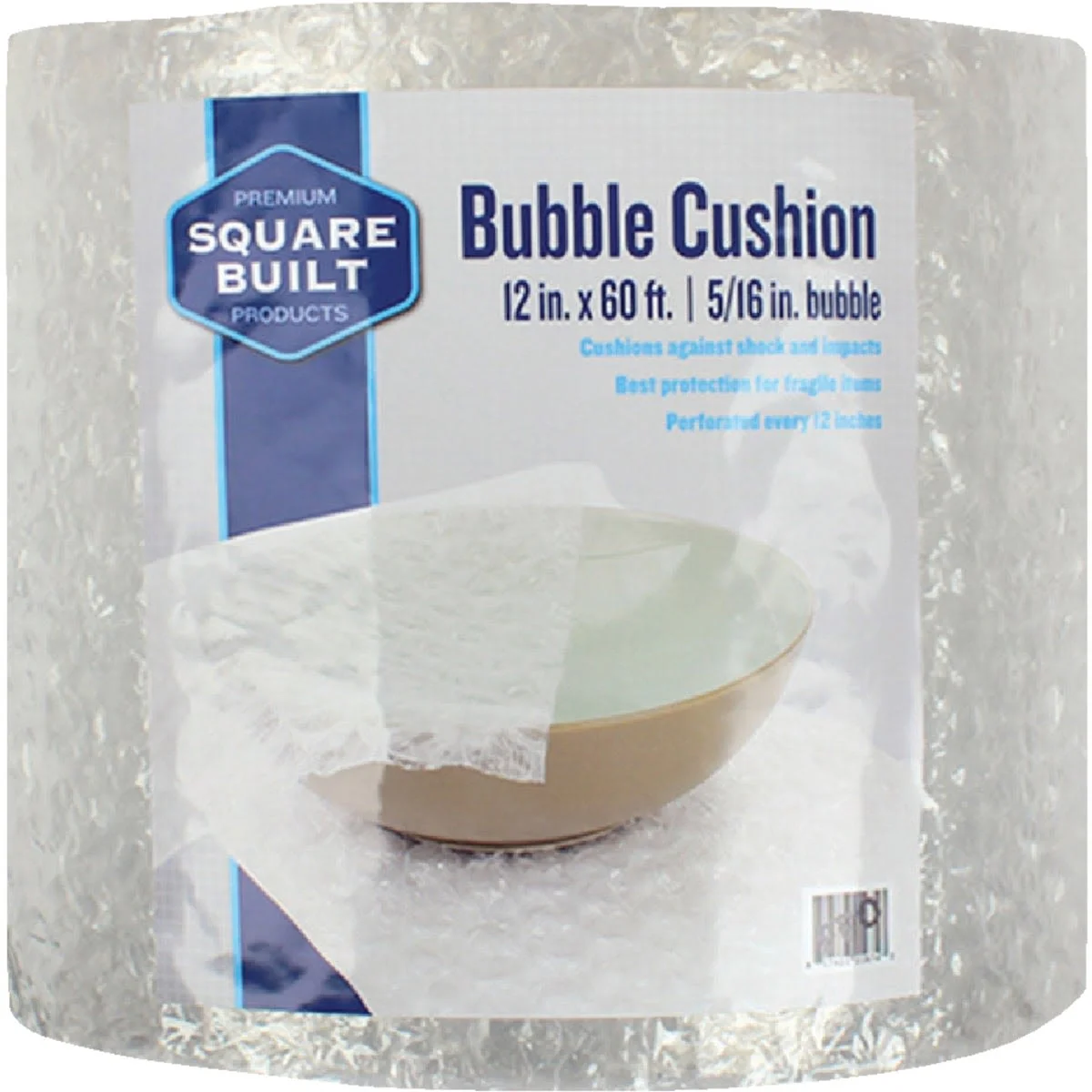 Casual Square Built 5 16 in. Thick Bubble Cushion Wrap 12 in. x 60 ft. Breathable