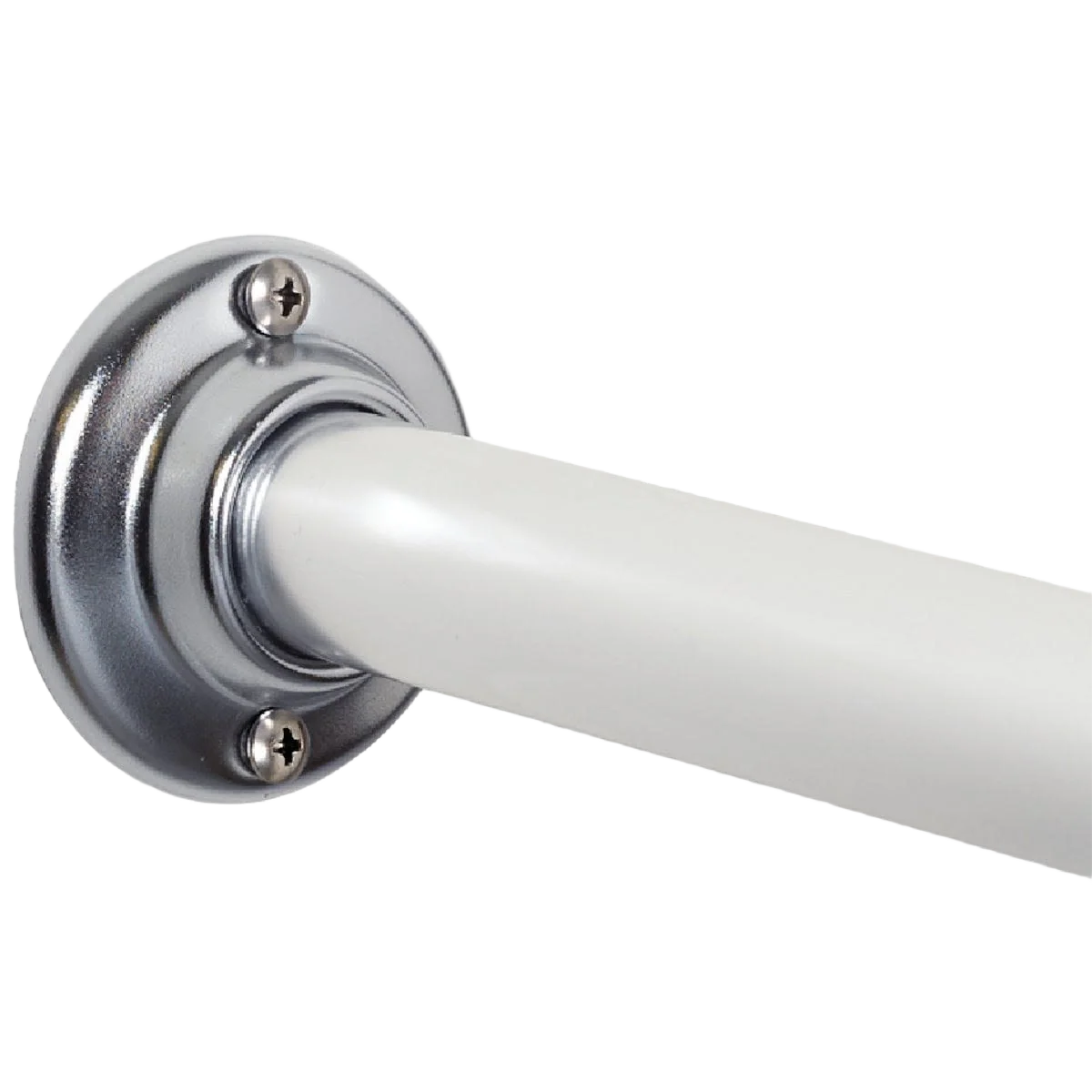 Secure Zenith Up to 60 in.. Shower Rod with Flange High-Performance