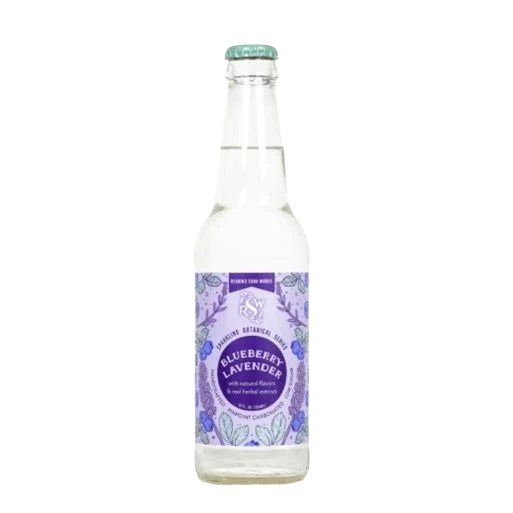 High-Grade Reading Soda Works Blueberry Lavendar Sparkling Botanical Water - 12 oz. Carefully Designed
