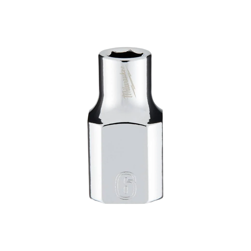 Eco-Friendly Milwaukee 3 8 Drive 6-mm 6-Point Socket w FOUR FLAT™ Sides First-Class