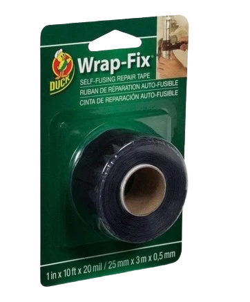 Natural Shurtape Brands Duck Black Wrap-Fix Repair Tape 1 x 10' Exceptional