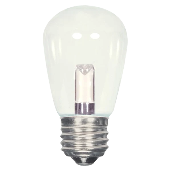 Traditional Satco 1.4 Watt S14 LED Clear Medium Base Light Bulb User-Friendly