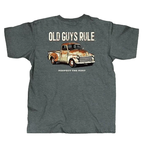 Soft Old Guys Rule Men's XL Rusty Truck Shirt Functional
