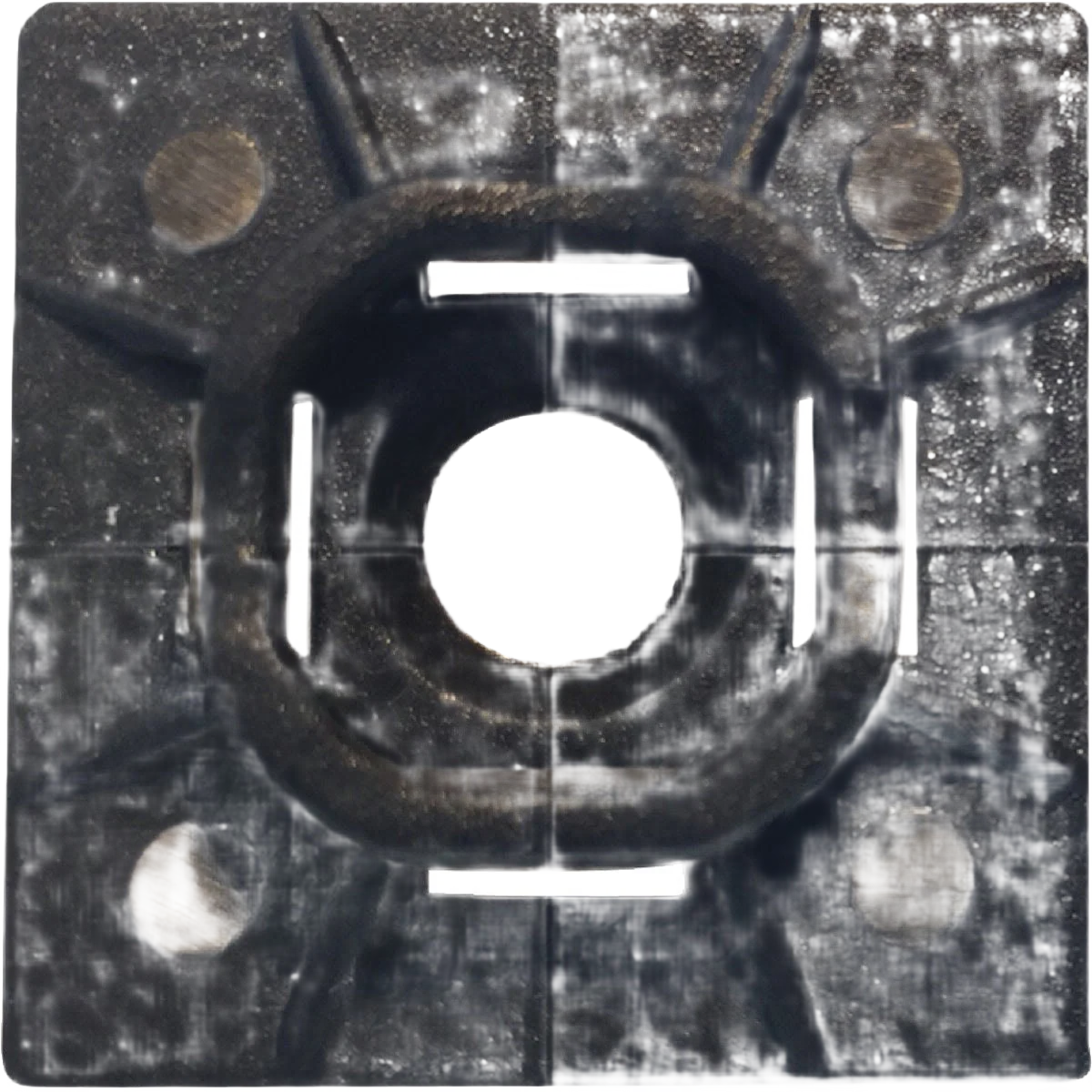 Unique Gardner Bender 0.10 In. to 0.17 In. Black Cable Tie Mounting Pad 5-Pack Fast