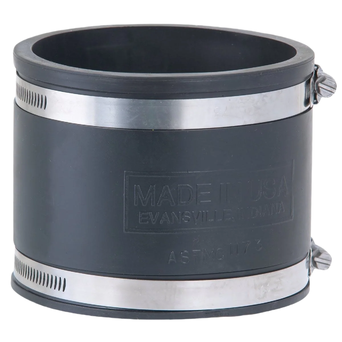 High-Grade Fernco Plastic to Plastic PVC Flexible Coupling 4 In x 4 In. Detailed
