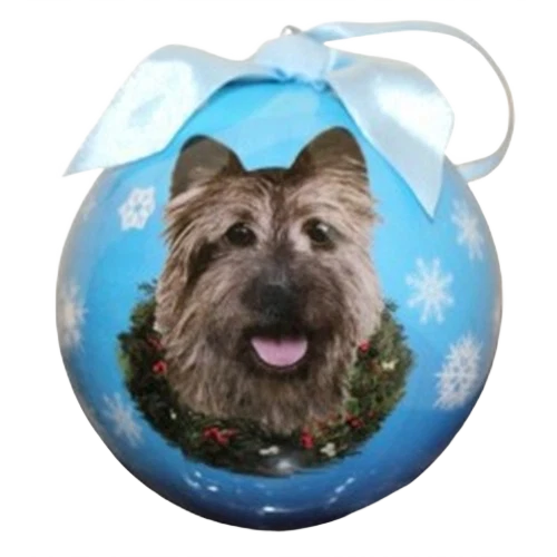 Sophisticated E S Pets Cairn Terrier Christmas Ball Ornament Unique