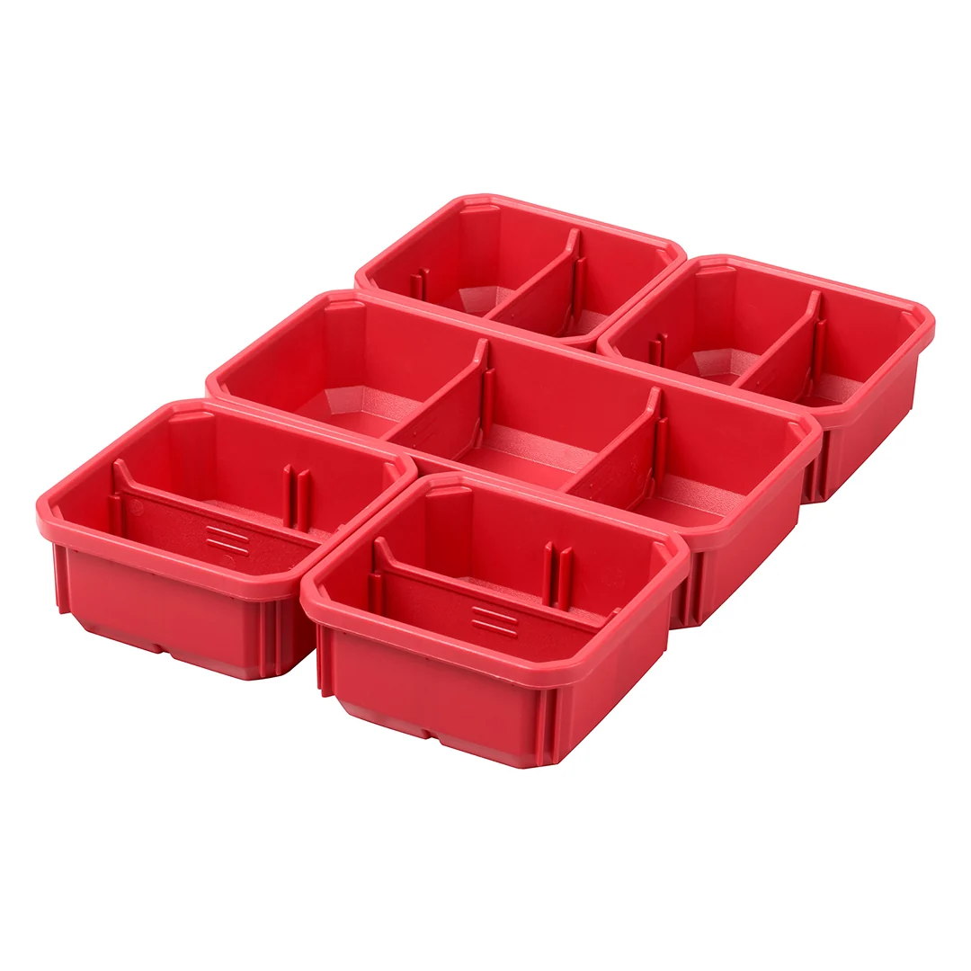 Classic Milwaukee PACKOUT™ Low Profile Organizer Bins 5-Pack Prestigious
