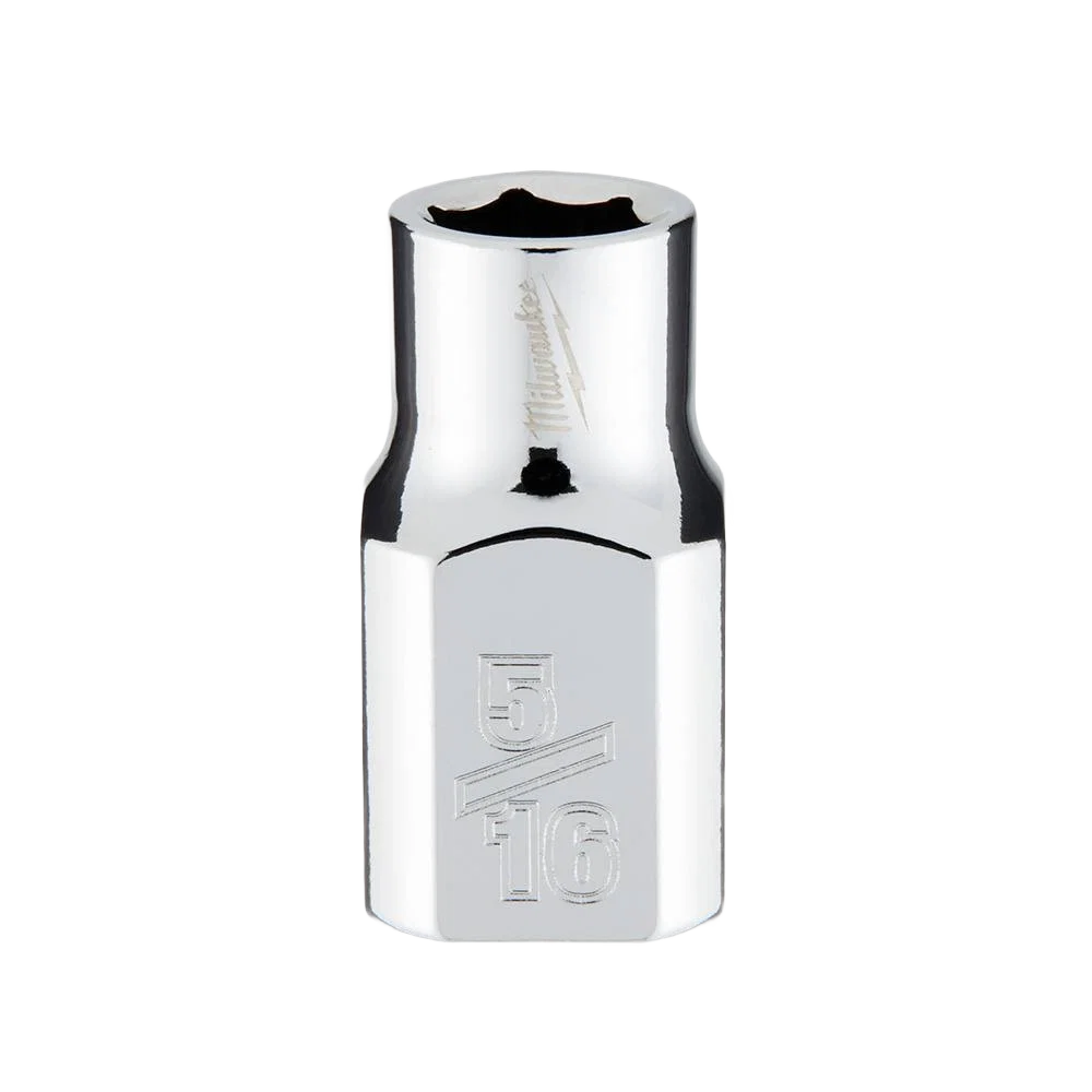 Professional Milwaukee 1 4 Drive 3 8 SAE Socket w FOUR FLAT™ Sides Proven