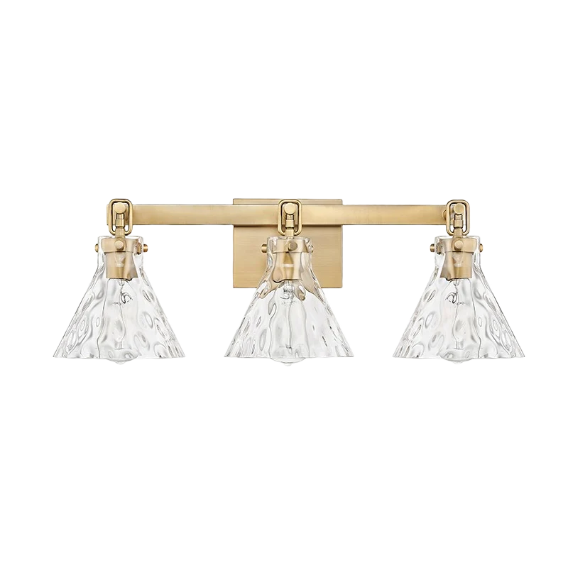 Elite Millennium Lighting 3 Fixture Vintage Brass Barlon Vanity Top-Quality