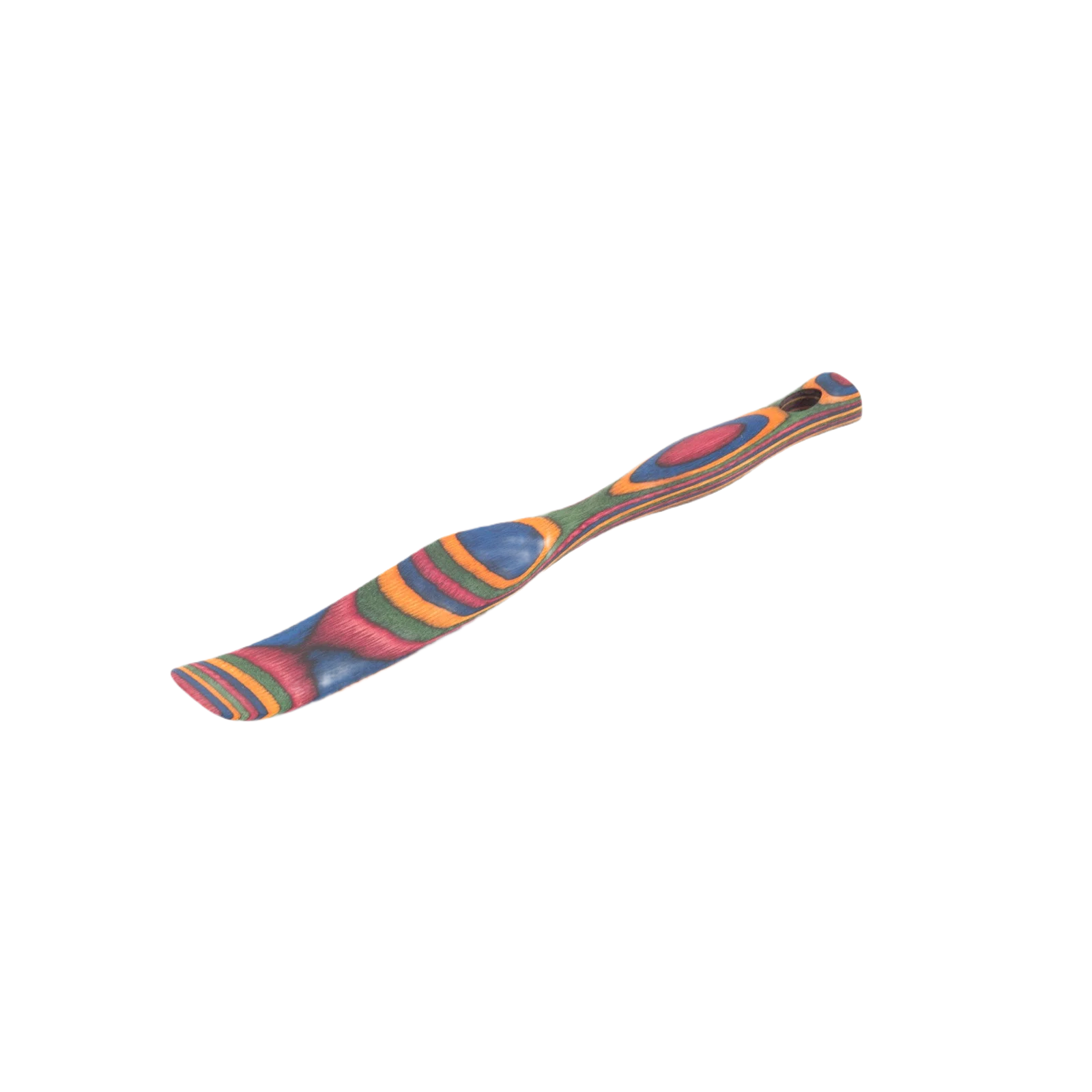 Genuine Island Bamboo Pakka Wood Rainbow Slim Spurtle Original