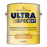 Original Benjamin Moore Ultra Spec White Low Lustre Exterior Finish 5 Gallon Clean
