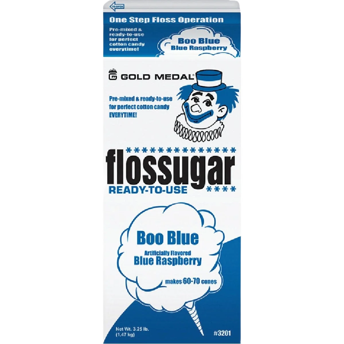 Responsible Gold Medal Flossugar Blue Raspbry Eco-Friendly
