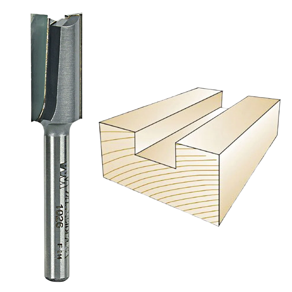 Modern Whiteside Straight Bit 1 4 in. SH x 1 2 in. CD x 1 in. CL Dependable