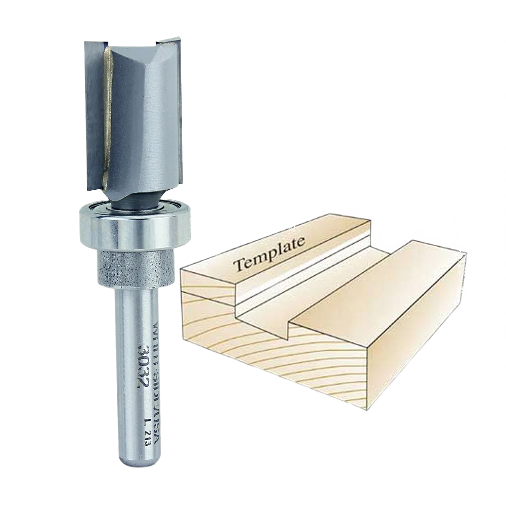 Outstanding Whiteside Template Bit w Oversize Bearing 1 4 in. SH x 9 16 in. CD x 3 4 in. CL Carefully Designed