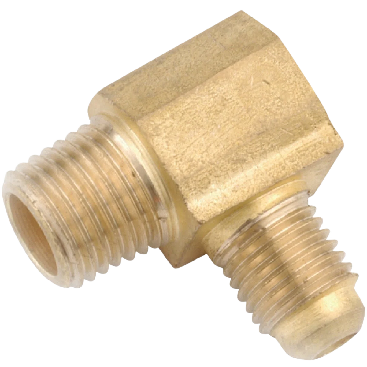 Convenient Anderson Metals Male 90 Deg. Flare Brass Elbow 3 8 In. x 1 4 In. Soft