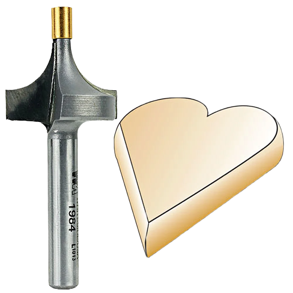 Specialty Whiteside 1984 Small Pilot Roundover Bit 1 4 in. SH x 3 8 in. R High-Quality