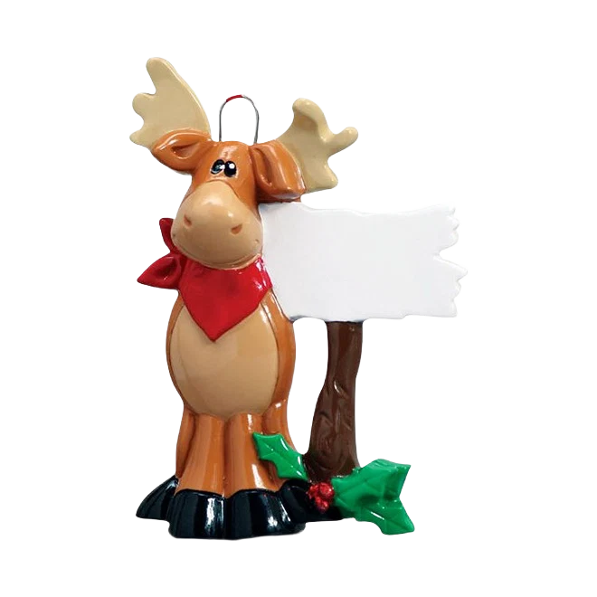 High-End Rudolph Me Personalized Moose Ornament Sophisticated