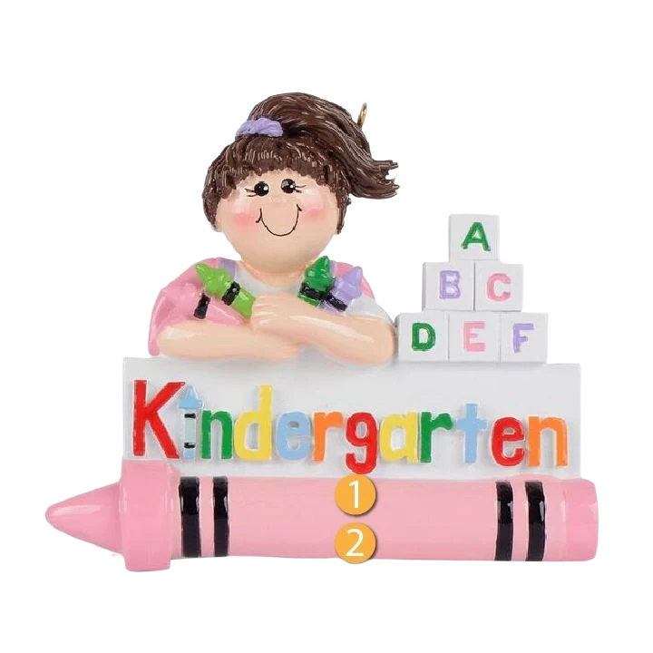 High-End Rudolph Me Personalized Kindergarten Girl Ornament Secure