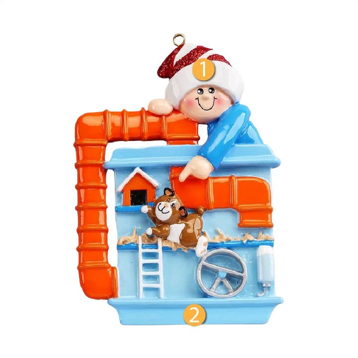 Specialty Rudolph Me Personalized Hamster Cage Ornament Verified