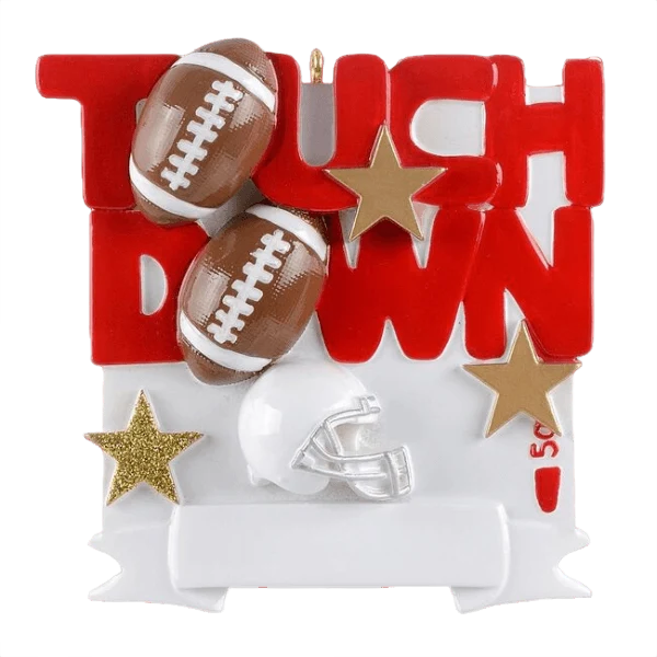 Enhanced Rudolph Me Football Field Personalized Ornament Premium Material