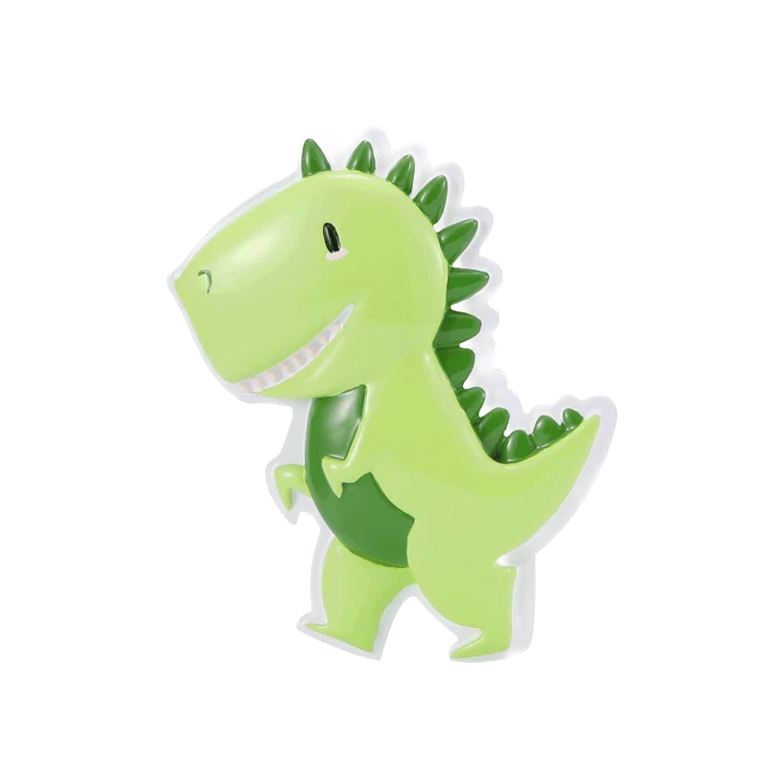 Premium PolarX Personalized Cutesy Green Dino Ornament Trusted