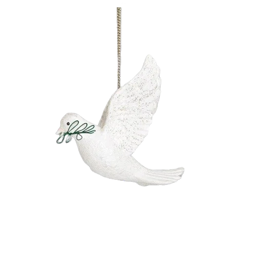 Authentic Roman Dove with Olive Branch Ornament Trendy