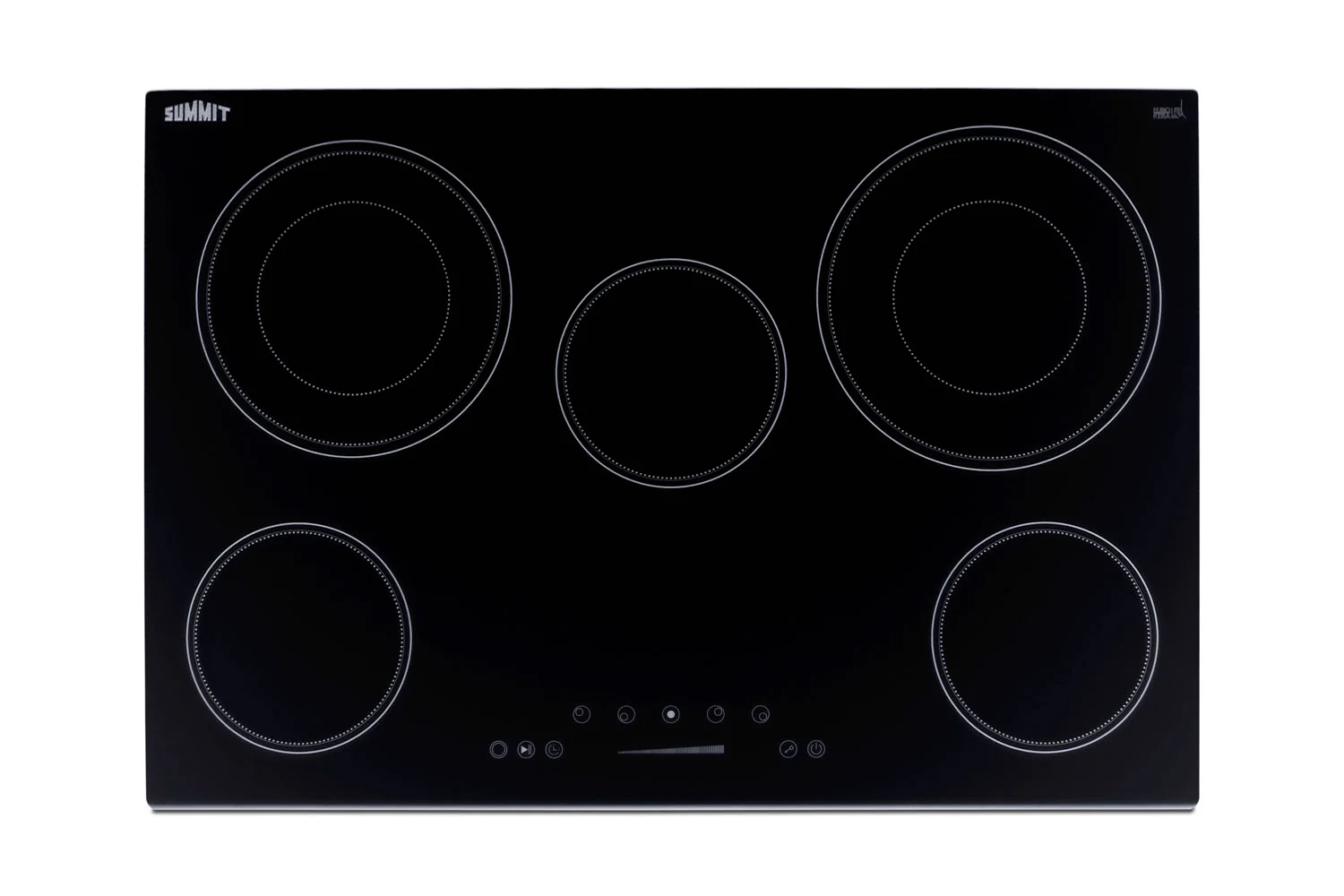 Convenient 30 Wide 208-240V 5-Burner Radiant Cooktop Reusable