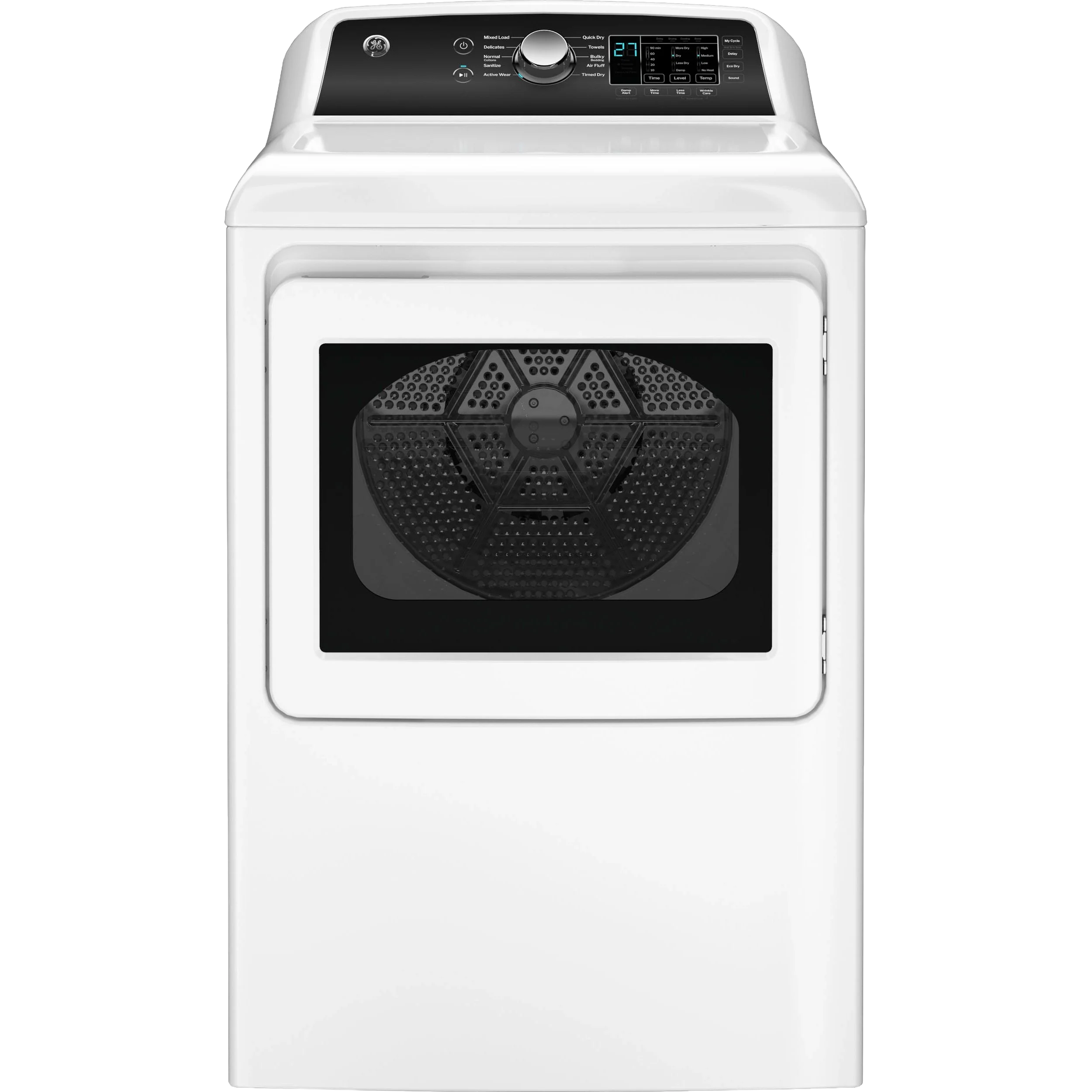 Expertly Made GE® 7.4 cu. ft. Capacity Electric Dryer with Up To 120 ft. Venting and Sensor Dry Fast