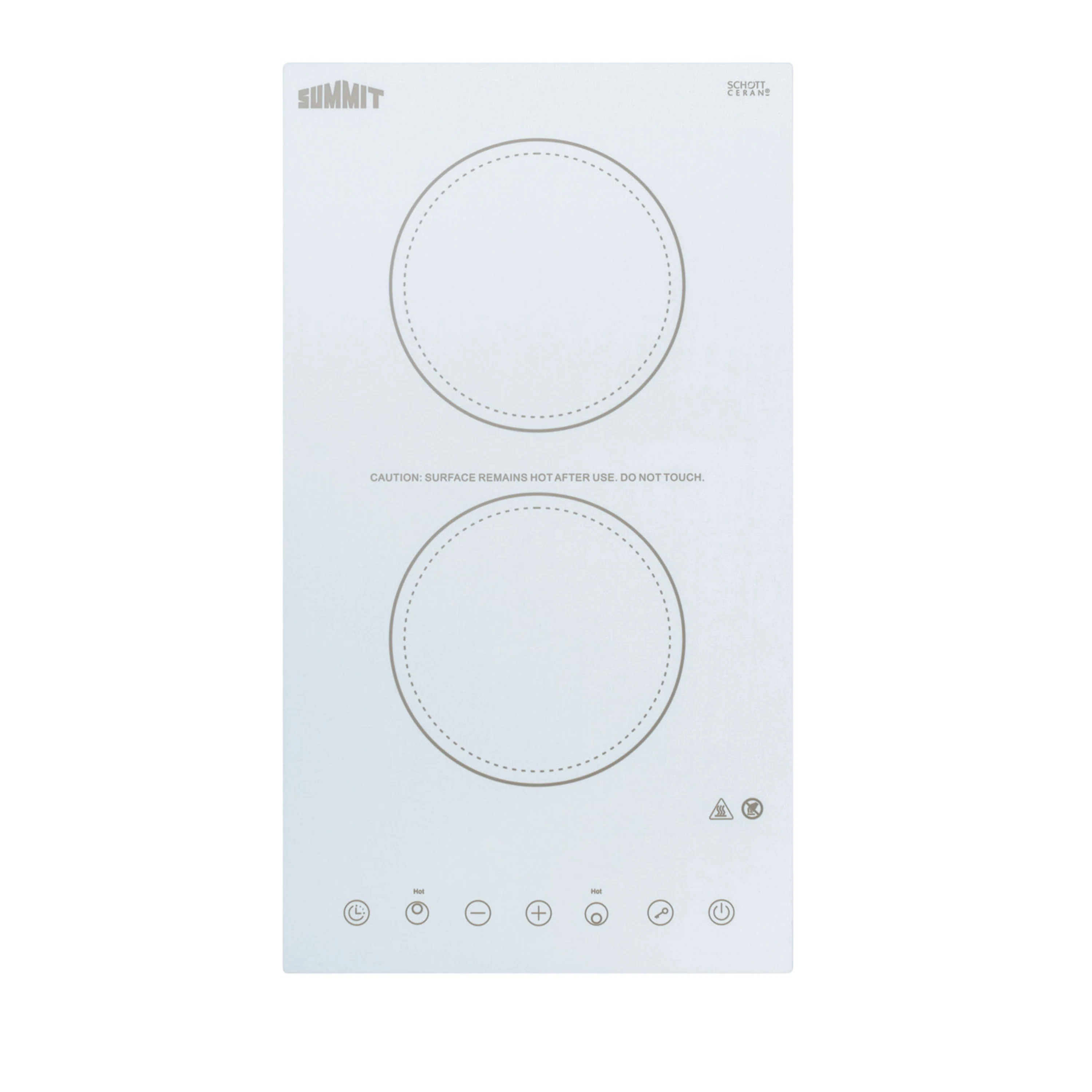 Carefully Designed 12 Wide 115V 2-Burner Radiant Cooktop Premium Material