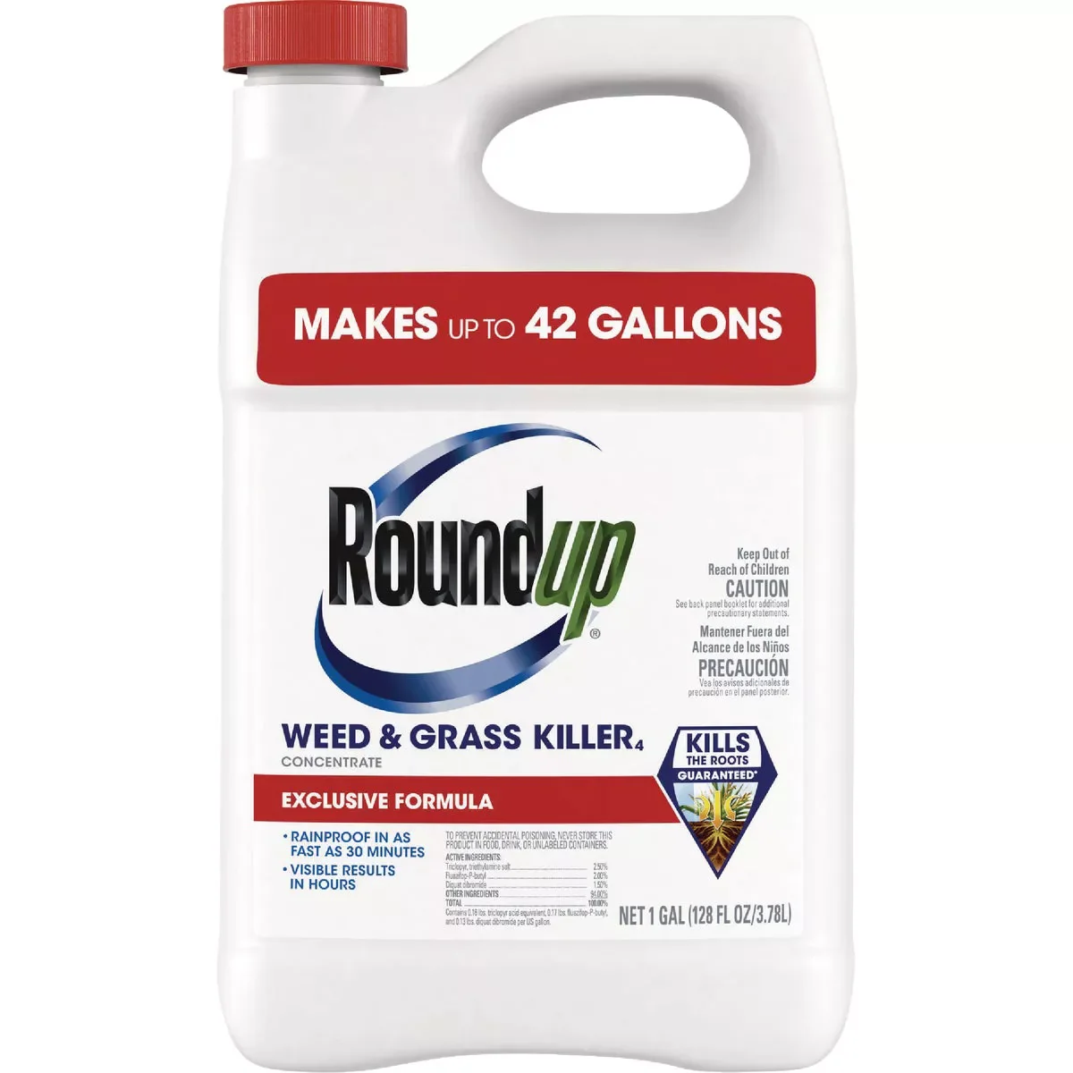 Prestigious Roundup 1 Gal. Exclusive Formula Concentrate Weed Grass Killer Solid