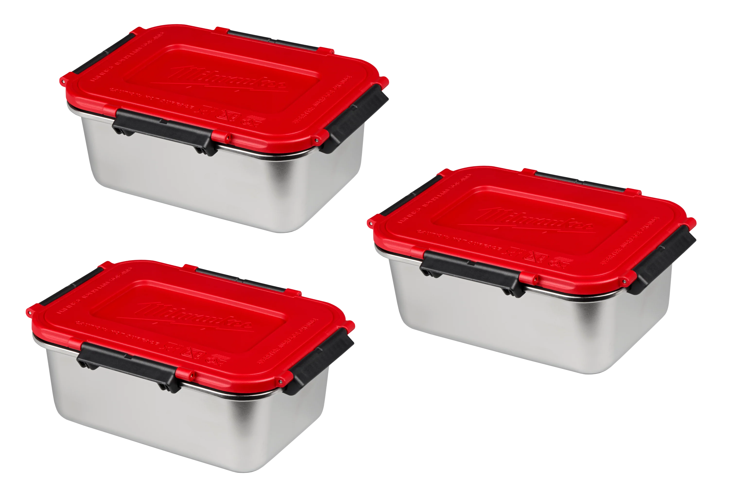 Green Milwaukee Stainless Steel Containers for M18™ Jobsite Lunch Warmer 3-Pack Selected