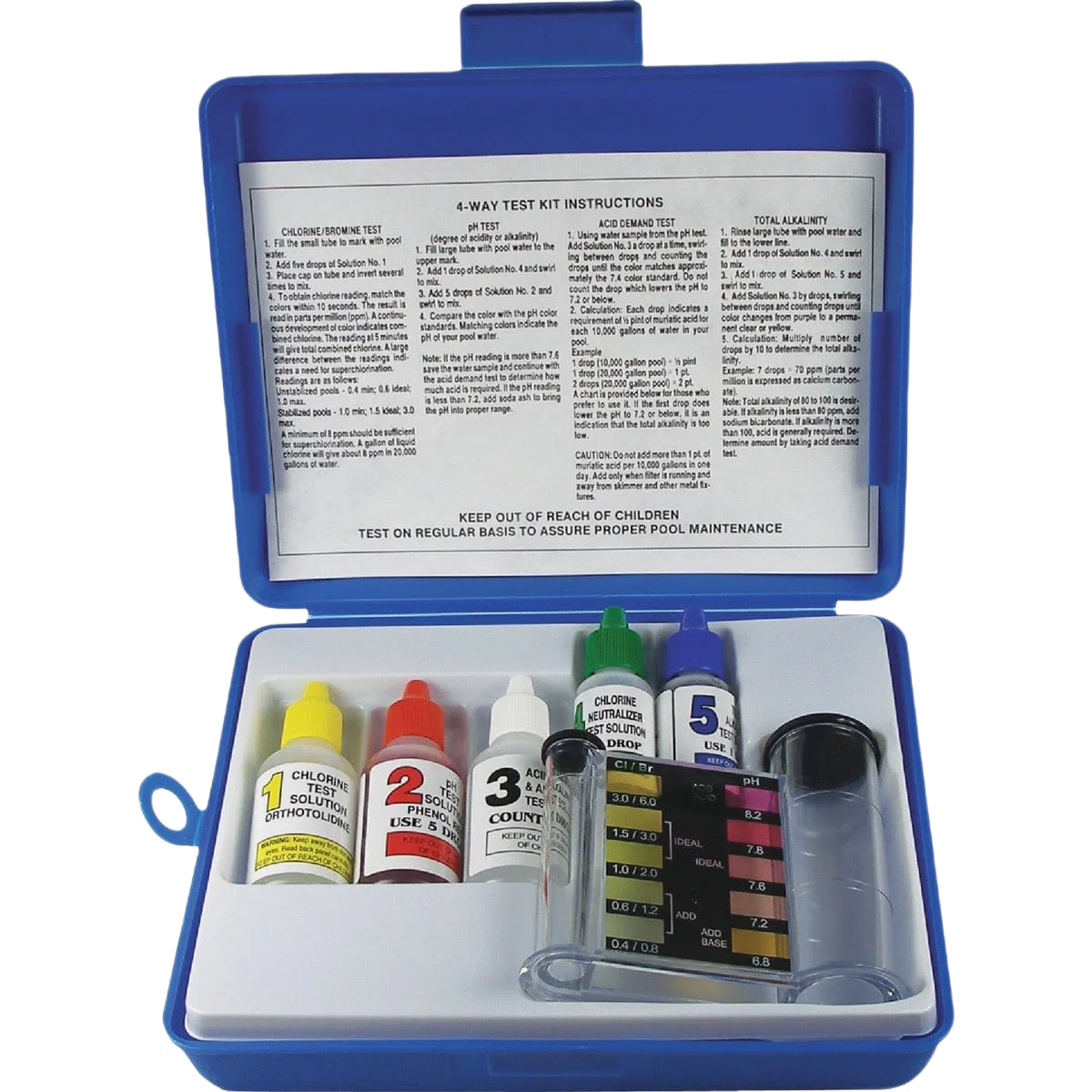 Certified JED Pool 4-Way Test Kit World-Class