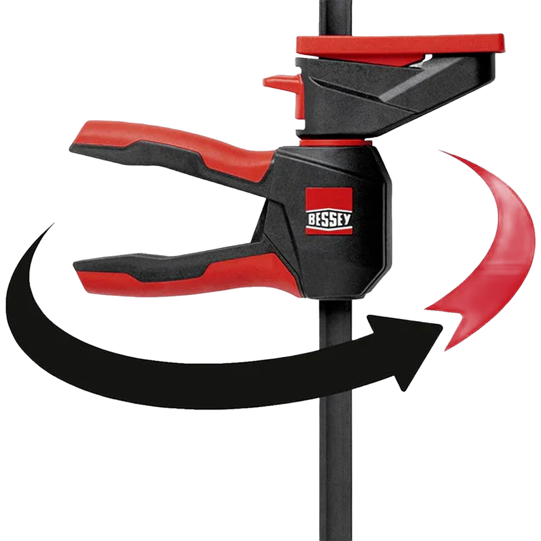 Soft BESSEY Tools 12 One Handed Trigger Clamps with 360° Rotating Handle Sustainable