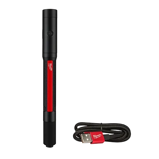 Practical Milwaukee Rechargeable 250-lumen Penlight w Laser Smart