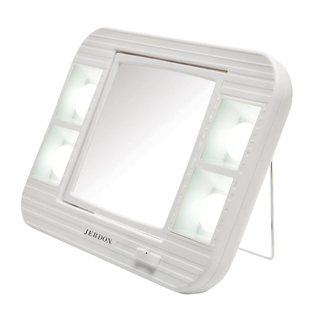 Advanced Jerdon Style LED Lighted Makeup Mirror 6.5 in. Lightweight