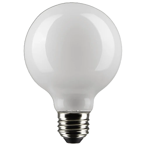 Sustainable Satco 4.5 Watt G25 LED Warm White Frosted Decorative Light Bulb 2-Pack Powerful